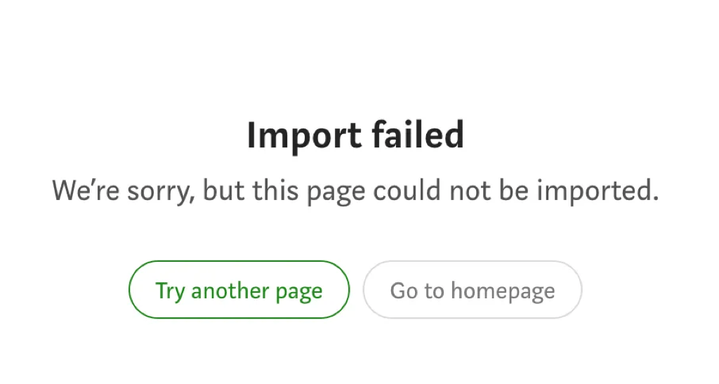 Import error with no useful message